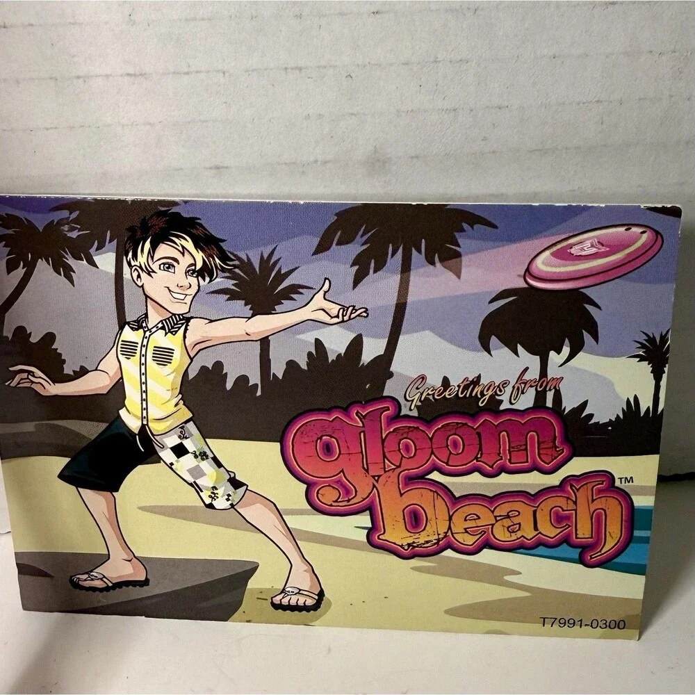 Monster High Gloom Beach Jackson Jekyll Doll Beach Ball Postcard Mattel 2010